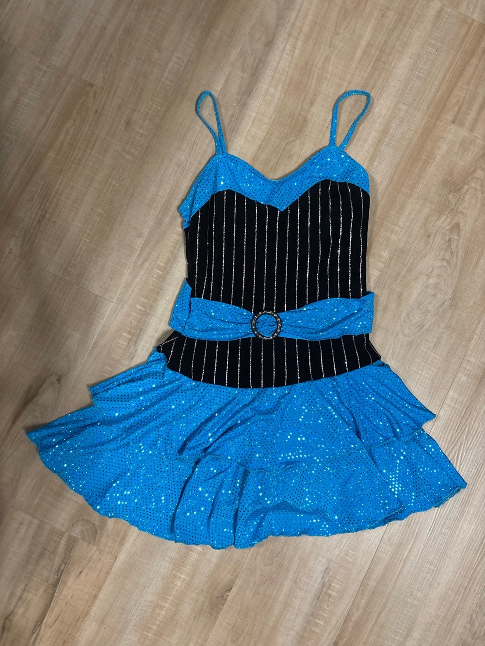 Weissman Blue Sparkle Dance Costume